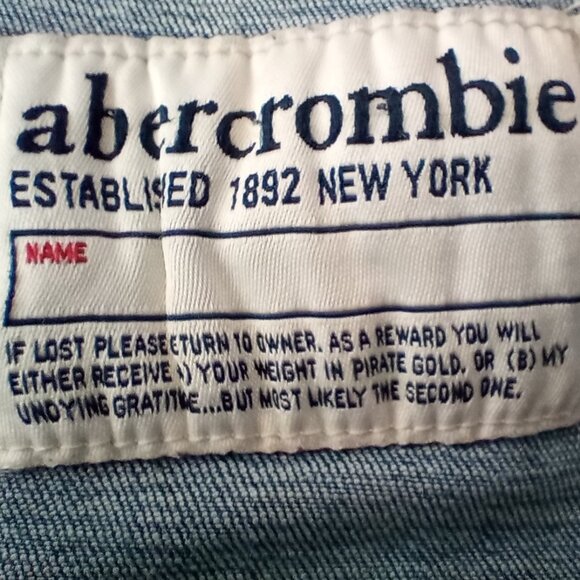 Abercrombie Kids Jean Jacket Girls Size Small S 7 / 8 Distressed Hooded - Picture 9 of 11